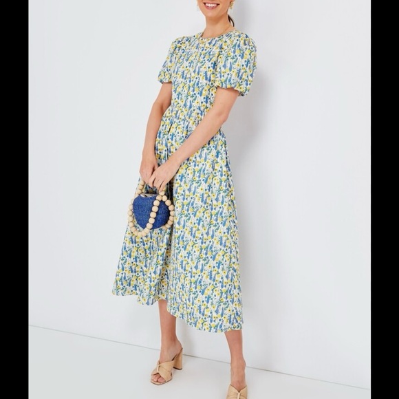 Hyacinth House Anthropologie Floral Midi Dress - Picture 1 of 4